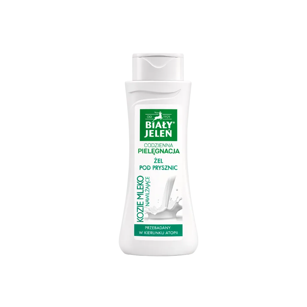 Bottle of Biaár Jelen shower gel on a white background