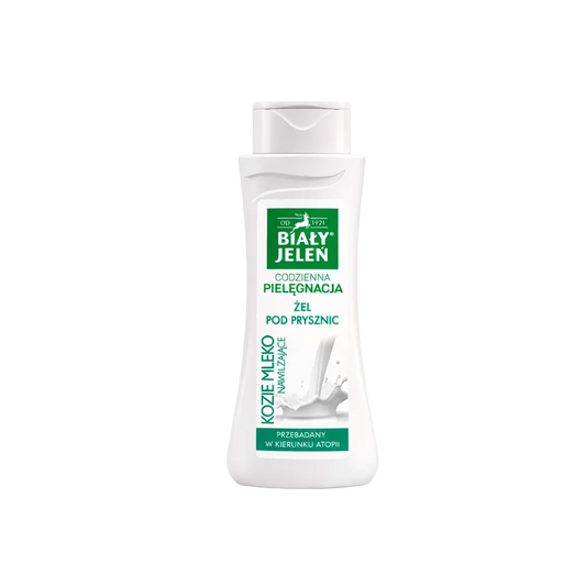 Bottle of Biaár Jelen shower gel on a white background