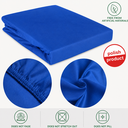 Luxury Satin Flat Bed Sheet – Royal Blue