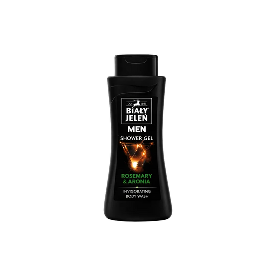 Biały Jeleń Men invigorating shower gel with rosemary and aronia, 300 ml