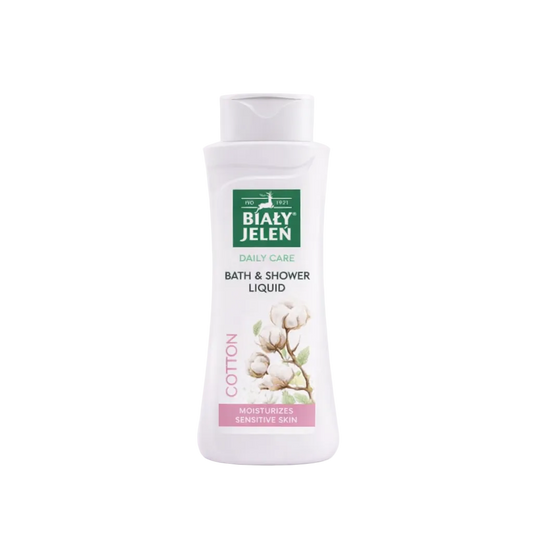 Biały Jeleń Daily Care cotton bath and shower liquid for sensitive skin