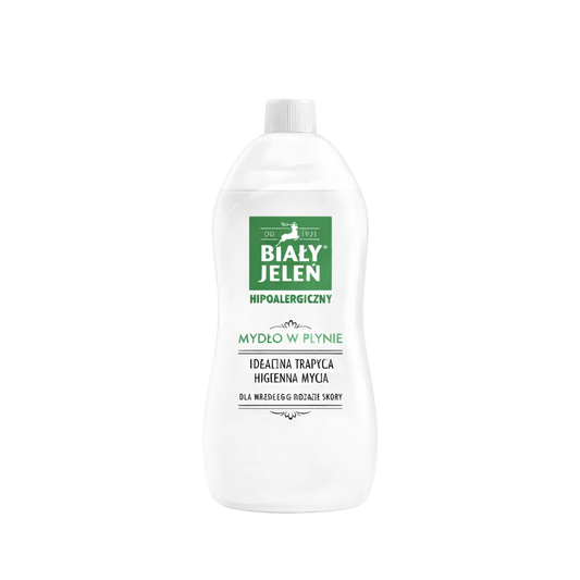 Biały Jeleń hypoallergenic liquid soap refill for all skin types, 1 litre