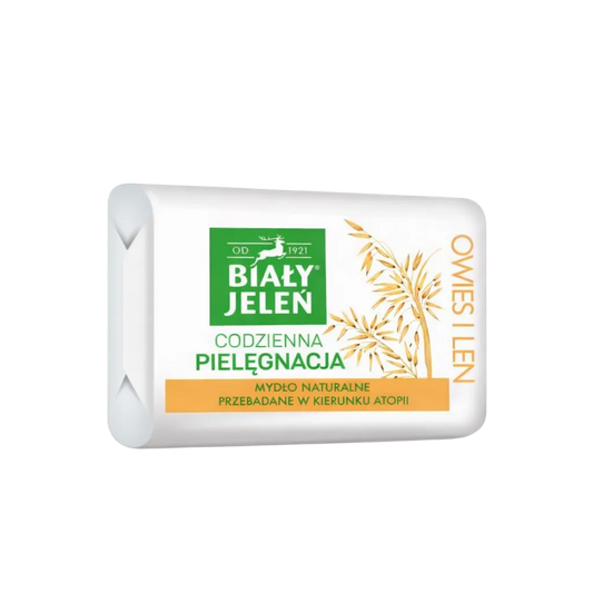 Biały Jeleń dermatologically tested cleansing soap with oat