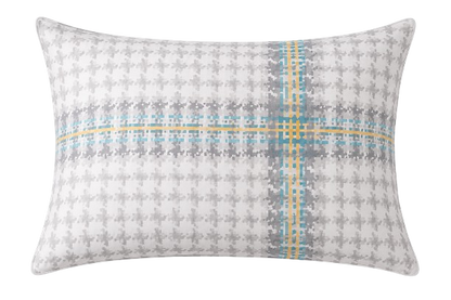 Cotton Family Comfort Duvet Cover + 1 Pillowcase (grey check)