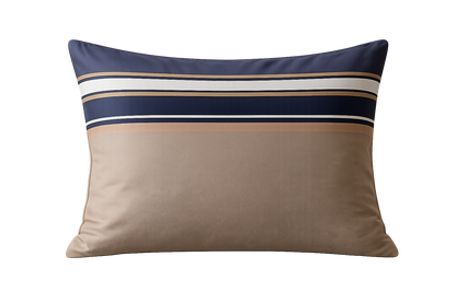 Cotton Family Comfort Duvet Cover + 1 Pillowcase (Terrazzo in shades of brown and gray)