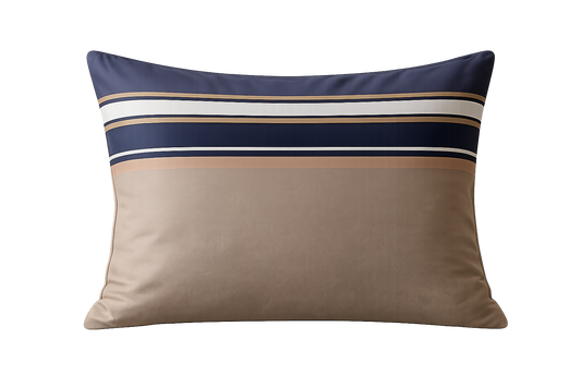Cotton Family Comfort Duvet Cover + 1 Pillowcase (Terrazzo in shades of brown and gray)