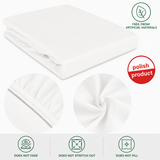 Luxury Satin Flat Bed Sheet – White