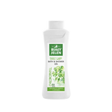Biały Jelen Chlorophyl bath and shower gel bottle on a light green background
