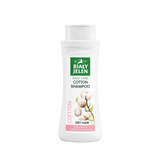 Biały Jelen Cotton Shampoo bottle on a white background