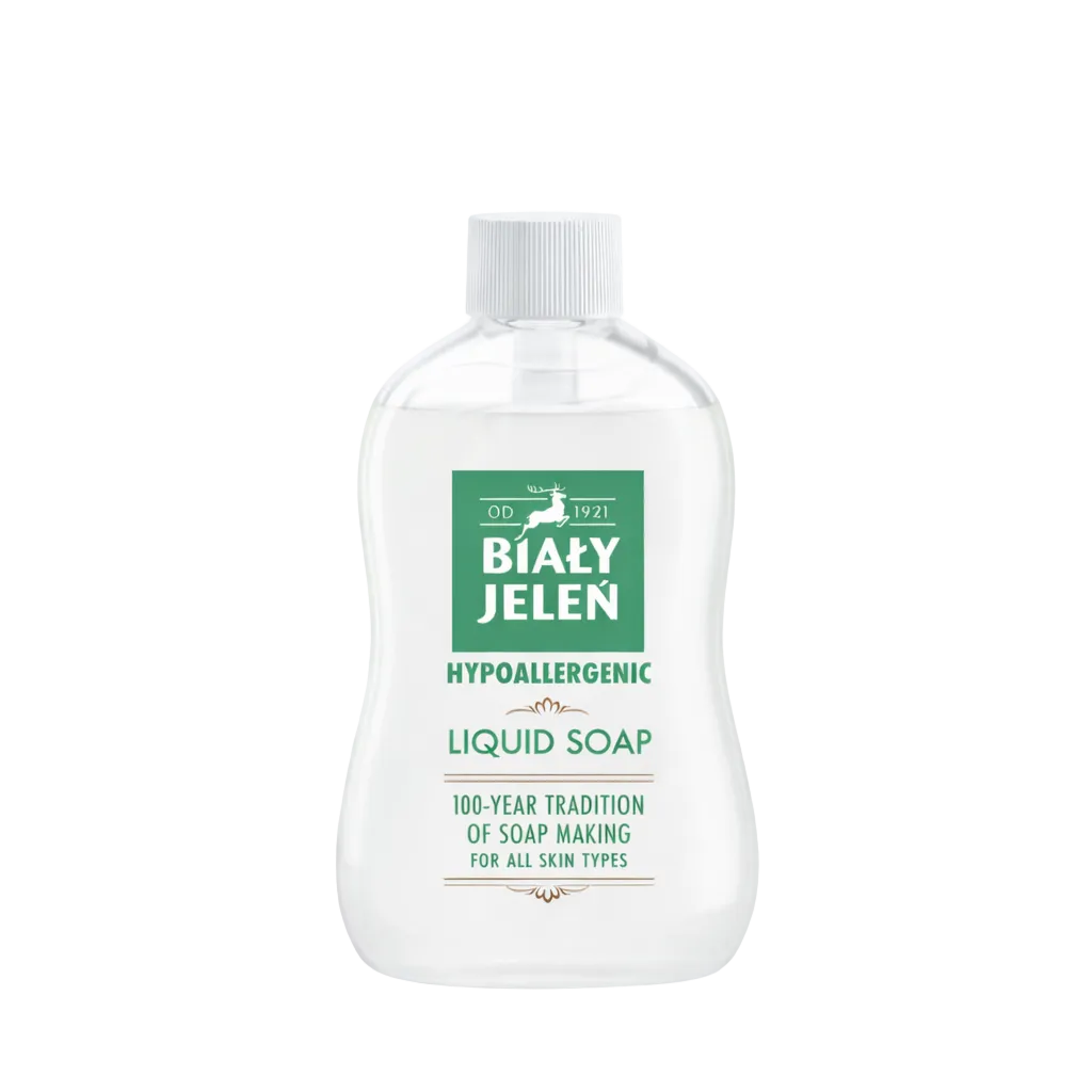 Biańy Jelen liquid soap bottle on a white background