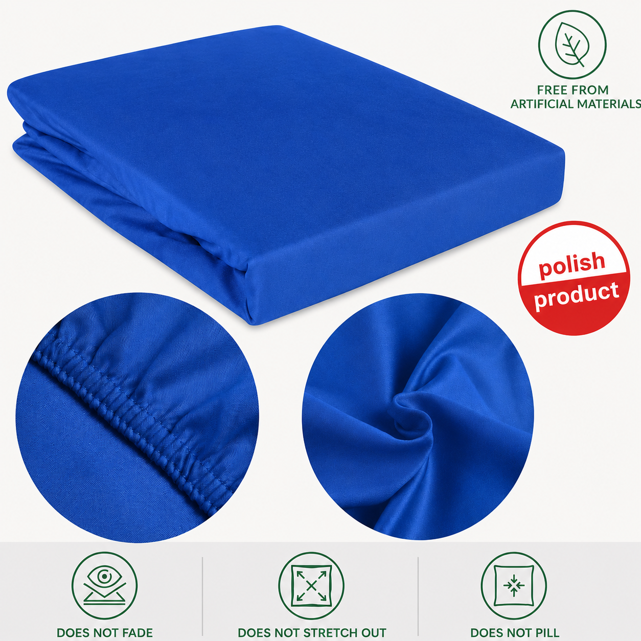 Luxury Satin Flat Bed Sheet – Royal Blue