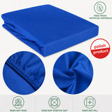 Luxury Cotton Flat Bed Sheet – Royal Blue