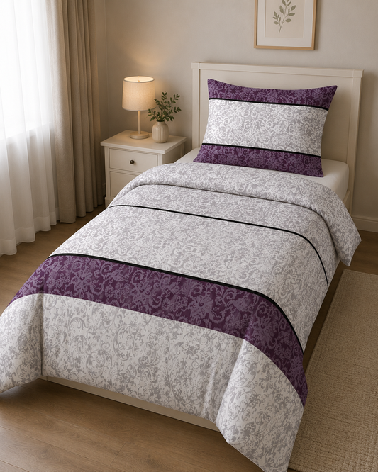 Cotton Family Comfort Duvet Cover + 1 Pillowcase (Royal-Harmony)