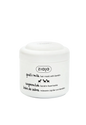 A white plastic jar of ziaja Goat's Milk hair mask with keratin, featuring black text and small cow illustrations on a clean white background.