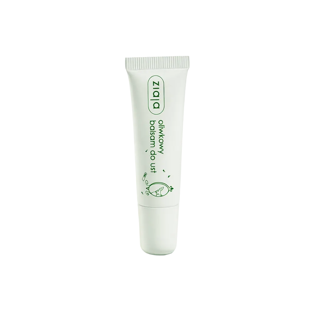 White tube with green text on a light green background