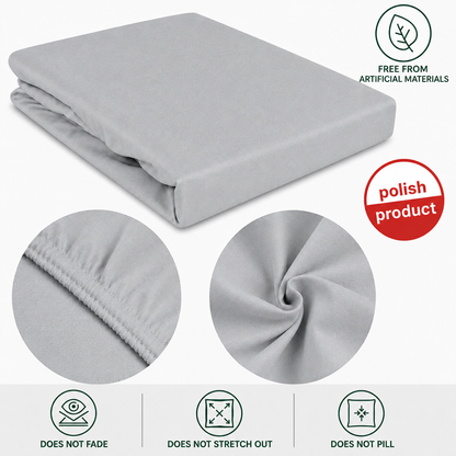 Luxury Cotton Flat Bed Sheet – Ash Grey