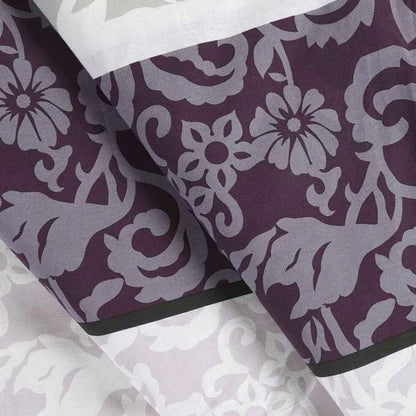 Cotton Family Comfort Duvet Cover + 4 Pillowcase (Royal-Harmony)