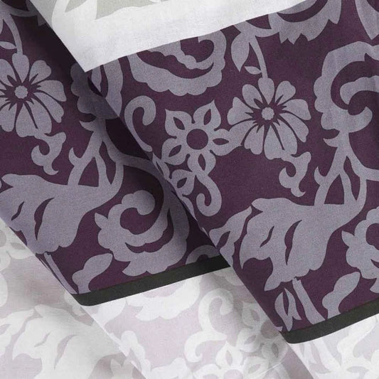 Cotton Family Comfort Duvet Cover + 4 Pillowcase (Royal-Harmony)