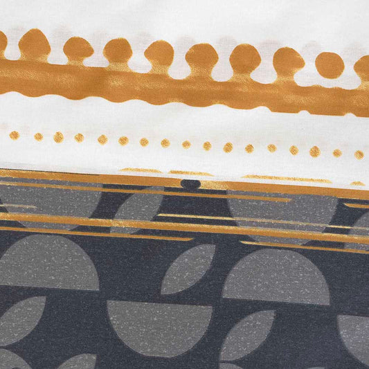 Cotton Family Comfort Duvet Cover + 4 Pillowcase (Carla Grey)