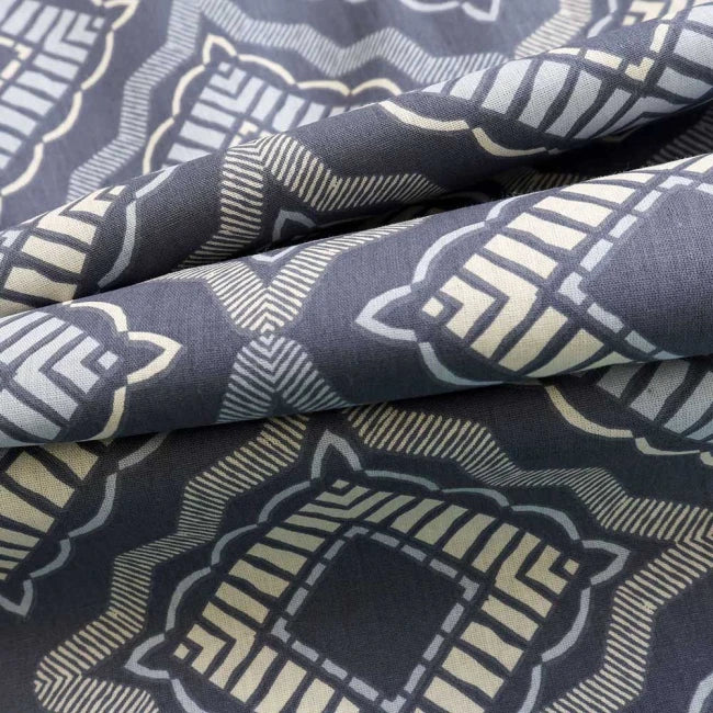 Cotton Family Comfort Duvet Cover + 4 Pillowcase (Dora – Dark Blue)