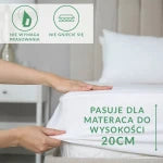 Prześcieradło frotte z gumką 200x220 kolor szary