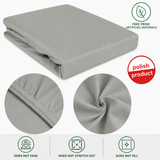 Luxury Cotton Flat Bed Sheet – Grey