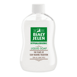 Hypoallergenic Liquid Soap Refill for Sensitive Skin – Biały Jeleń by Pollena – 500 ml