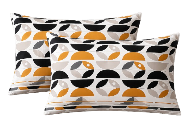 Cotton Family Comfort Duvet Cover + 2 Pillowcase (Carla Grey)