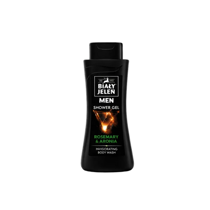 Biały Jeleń Men invigorating shower gel with rosemary and aronia, 300 ml