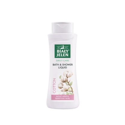 Biały Jeleń Daily Care cotton bath and shower liquid for sensitive skin