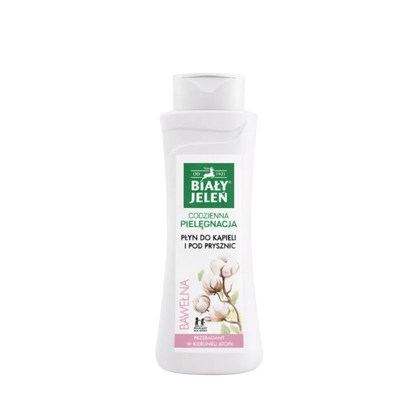 Biały Jeleń moisturising bath and shower wash with cotton extract