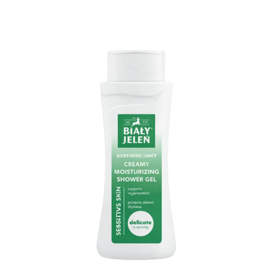 Biały Jeleń creamy moisturising shower gel for sensitive skin
