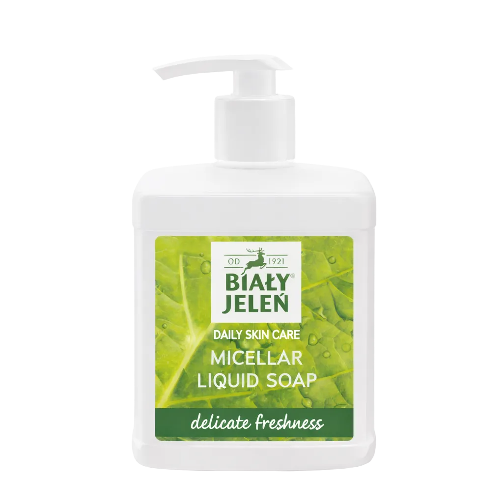 Biały Jeleń Daily Skin Care micellar liquid soap in a pump bottle - JoWorld Emporium
