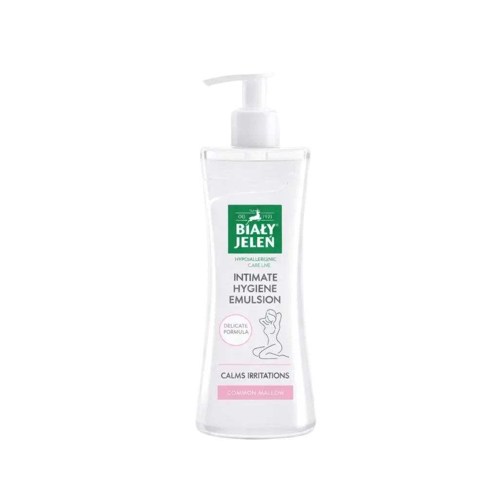 Biały Jeleń hypoallergenic intimate hygiene emulsion with common mallow