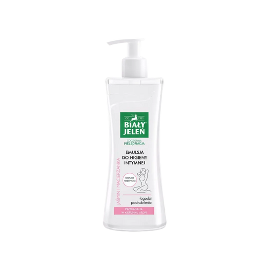 Biały Jeleń delicate soothing intimate wash with pump dispenser