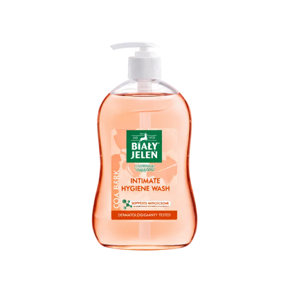 Biały Jeleń intimate hygiene wash with cocoa bark extract supporting the natural microbiome
