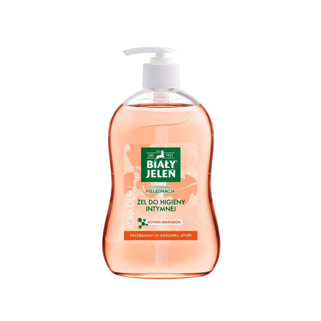 Biały Jeleń intimate hygiene wash with cocoa bark extract supporting the natural microbiome