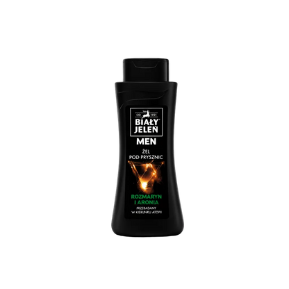 Biały Jeleń Men invigorating shower gel with rosemary and aronia, 300 ml