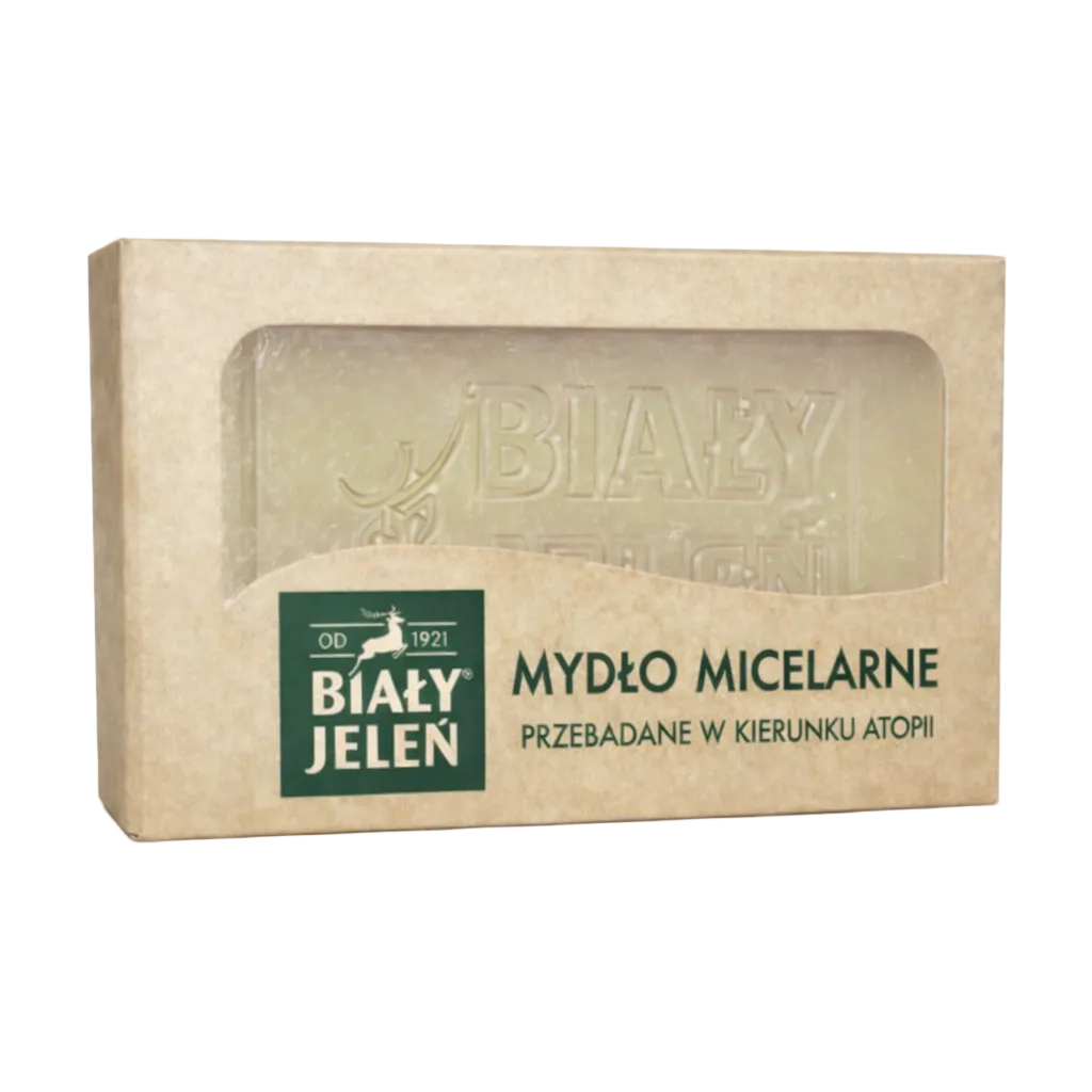 Biały Jeleń gentle micellar cleansing soap in a paper box 
