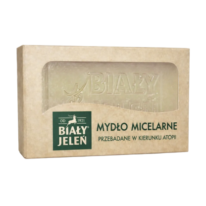 Biały Jeleń gentle micellar cleansing soap in a paper box 