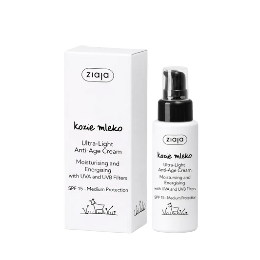 Ziaja Goat’s Milk ultra-light anti-age face cream with SPF 15