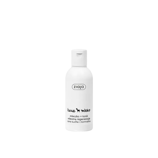 Ziaja Milky Regeneration facial cleanser and toner for gentle skincare