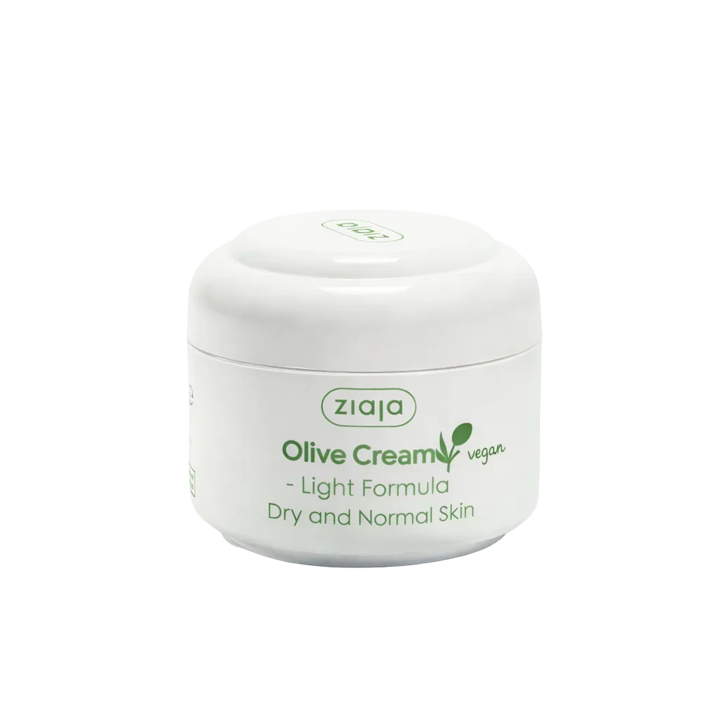 Ziaja Olive vegan light face cream for dry and normal skin