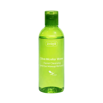 Ziaja Olive vegan micellar water for facial cleansing and eye makeup removal
